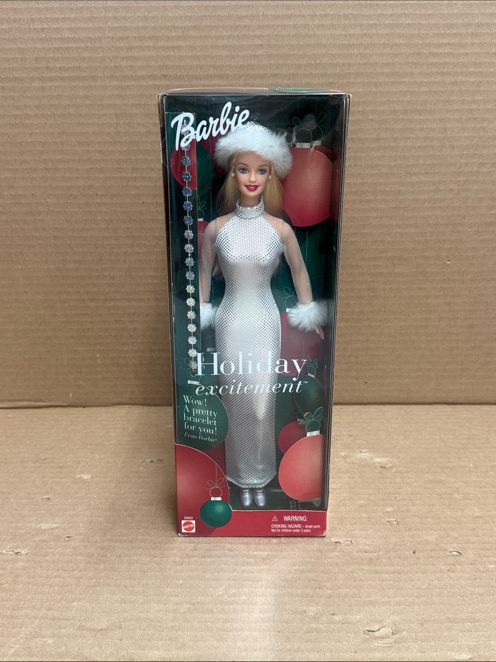 New Beautiful Barbie Holiday Excitement 2001